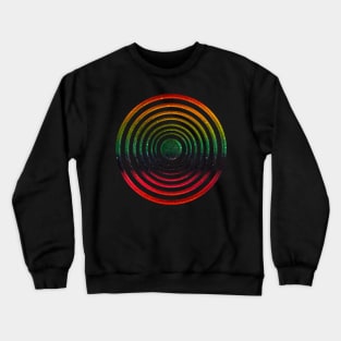 colourful rainbow circles abstract design Crewneck Sweatshirt